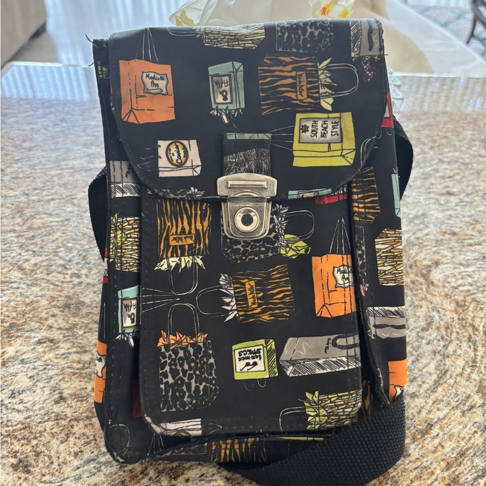 Stylish Black Patterned Bag